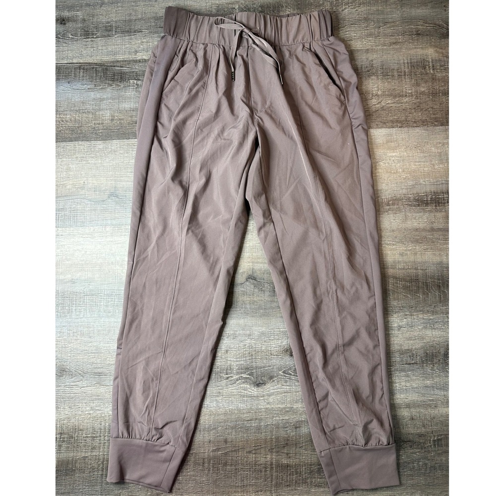 Apana Women Mauve Taupe Active Joggers Recycled Stretch Athletic Pants Small